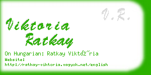 viktoria ratkay business card